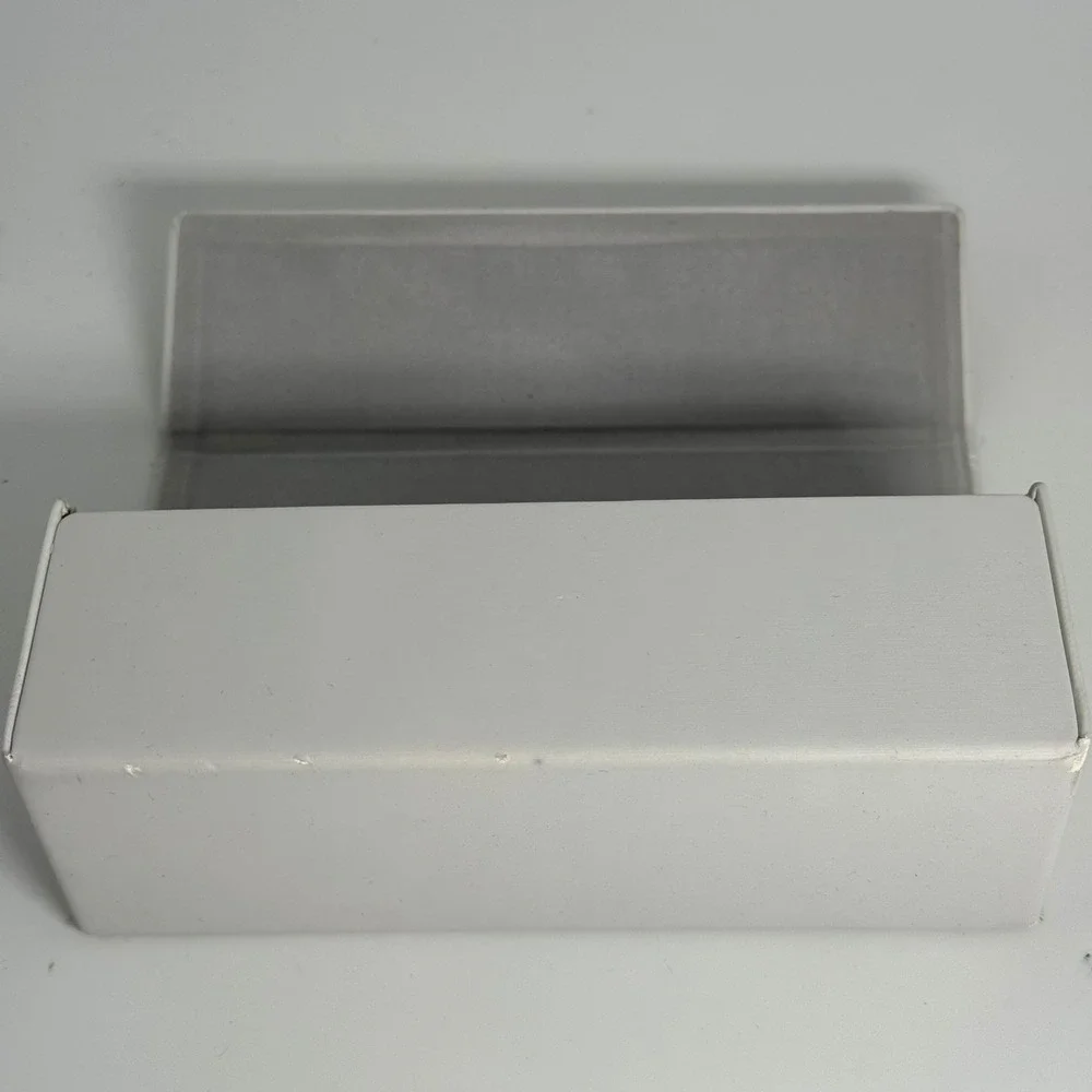 Dior White Cannage Quilted Hard Shell Sunglasses Eyeglasses Case Magnetic